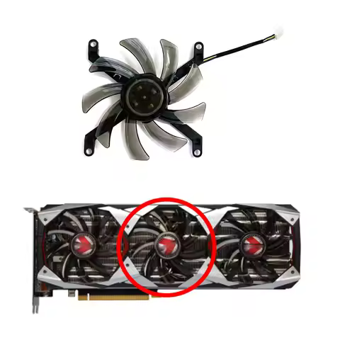 For PNY Manli GeForce GTX 1080 Ti 11GB XLR8 Gaming OC Graphics Card Fan T129215SU 0.50A GTX1080Ti Co