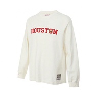 เสื้อสเวตเตอร์คอกลมไลฟ์สไตล์ 2024 Mitchell & Ness Houston Rockets เพศสองทาง / ฮูดถักเป่า FC8161-HROC