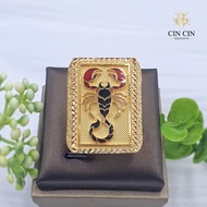 916 Gold - Ring - 3D Biscuit Ring - Scorpion - 22.16/25 - AAJF
