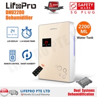 LifePro 800ml/2200ml Silent Dehumidifier/0 Radiation/Air humidifier/3-PIN SG Plug/1 Year SG Warranty