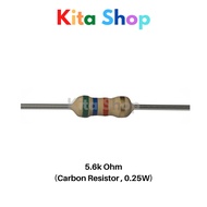 Resistor 5.6k Ohm (Carbon - 0.25W)