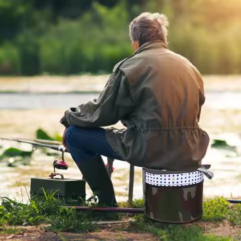 Garden Stool Foam Portable Outdoor Stool Compact Lightweight Stable for Camping Fishing Picnic Trave
