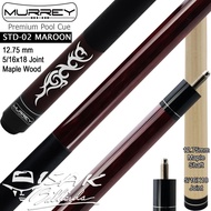 MURREY STD-2 - MAPLE POOL BILLIARD CUE STICK - STIK BILIAR - MAROON - LUX MN