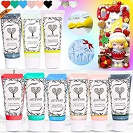 Simulation Fake Whipped Cream Glue, 9 PCS DIY Phone Case Kit, Decoden Cream Clay Glue Silicone Cream