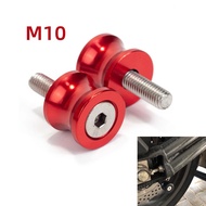 M10 Swingarm Sliders Spools Stand Bobbins For Kawasakii ZX6R Z1000 ER6N Z750 Z750R Z250 300 ER6F S650 Motorcycle Accessories