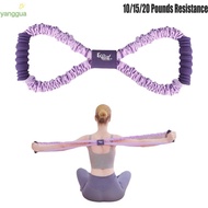 YANGGUA 8-Line Puller, 10/15/20 Pounds Resistance Elastic Band Yoga Tensioner, Portable Multi-functi