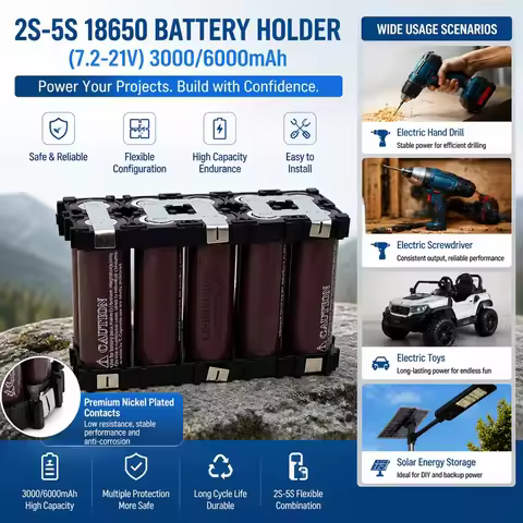 2S1P 3S2P 4S1P 4S2P 5S1P 5S2P 18650 HG2 Battery Pack Custom Battery Welding 3000mAh / 6000mah Batter