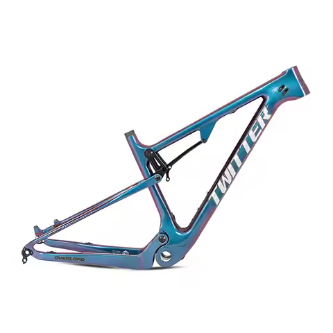 Whosale Lightweight OVERLORD Carbon Fiber XC Bike Frame 29er Full Suspension MTB Bicycle Frame
