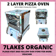 PURE STAINLESS 2 LAYER PIZZA OVEN GAS TYPE WITH GUAGE