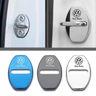 VW  Metal Door Lock Protection Cover 4PCS for Golf 4/5/6/7 Jetta Polo Caddy GTI Bora MK4-MK7 Beetle 