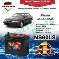 Münster Robust MF CMF NS60LS | 55B24LS (45AH) Car Battery Bateri Kereta for Mazda 626 1.6 1.8 GLX