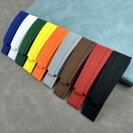 For Rolex Rubber GMT daytona strap Black Green Watchband  20mm Silicone Strap