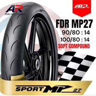 FRD SPORT MP27 SOFT COMPOUND 90/80 14 100/80 14 TUBELEES ORIGINAL FDR