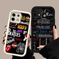 HK-9 Beatles Shockproof Casing for Black and White Silicone Infinix Note Zero 40Pro Infi 40S 30 40Pr