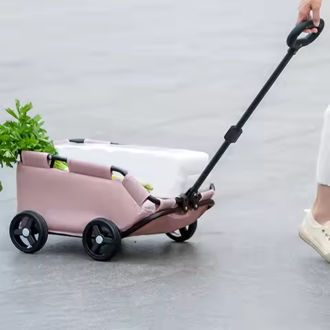 Pet Stroller Dog Cart 4 Wheels Folding Small Dogs Cats Stroller Pet Strolling Cart for Travelling Sh