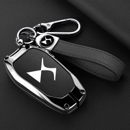 Zinc Alloy Leather Car Key Box Cover Shell Protective Car Key Shell For Citroen DS Spirit DS3 DS4 DS