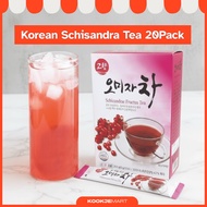 Korean Omija Schisandra Tea 20 Sticks | Instant Korean Fruit & Herbal Tea Drink | Iced or Hot Sweet-