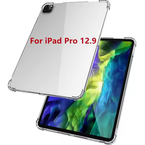 TPU Clear Case For iPad Pro 12.9 Case Silicone Transparent Ultra Thin Cover ipad pro 12 9 2021 2020 