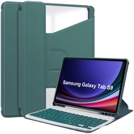 Galaxy Tab S9/S9 Plus 360° Rotative Bluetooth Keyboard Cover For Samsung Galaxy Tab S9 Plus 12.4" 2023 Case with Pencil Holder