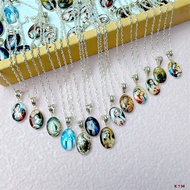 High quality Virgin Mary - Lord glass necklace | Catholic necklace with many designs, meaning of pea