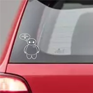 Baymax car cutting sticker hello i am baymax sticker cool car window sticker