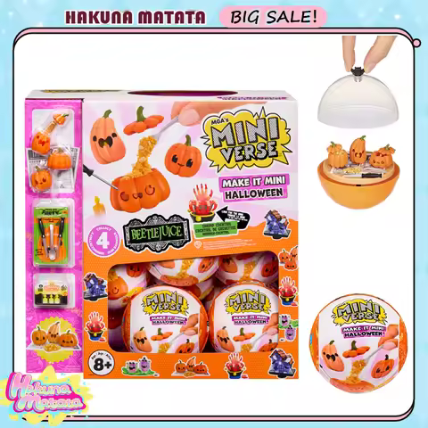 MGA Miniverse Original Blind Box Make It Mini Halloween DIY Anime Figures Mystery Box Make It Mini B