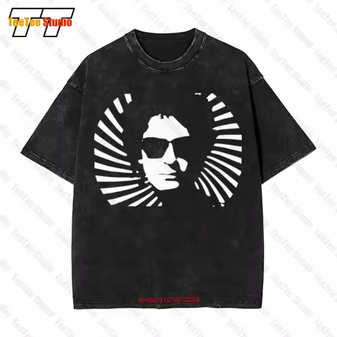 Soda Stereo Gustavo Cerati Black Vintage Oversized T-Shirt Rock En Espanol Playera Negra T5L2