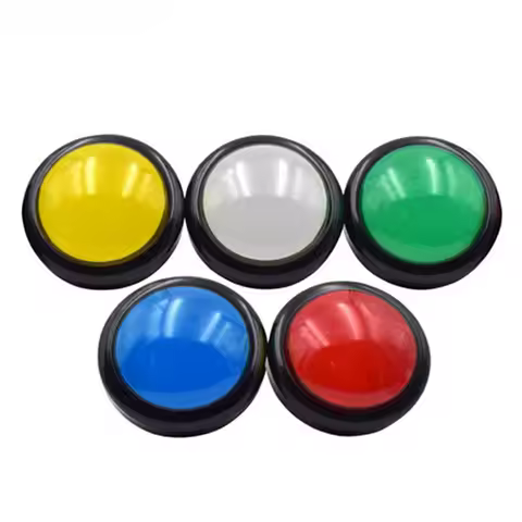 100mm Big Round Push Button LED Illuminated with Microswitch Arcade Push Buttons Big Dome Push butto