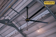 AireGard PSX Series HVLS Industrial Ceiling Fan • Ultra-Quiet < 40 dBA •Aviation‑Grade Magnalium Bla