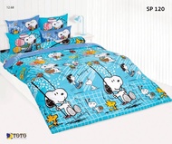 Mybestbedd : SNOOPY : ชุดเครื่องนอน (ผ้าปูที่นอน+ผ้านวมหนา) ยี่ห้อTOTO ลิขสิทธิ์แท้100%