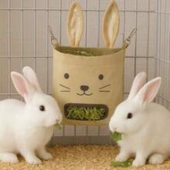 New Rabbit Hay Feeder Bag, Hanging Hay Rack Feeding Bag, Large Capacity Anti-Scratch Hay Rack For Gu