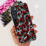 สำหรับ Vivo V20 SE เคสฝาครอบโทรศัพท์ TPU ซิลิโคนนิ่มรูปหัวใจผีเสื้อ V2022 V2023ทันสมัยสำหรับ Vivo V2