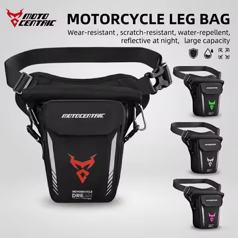 MOTOCENTRIC Waterproof Motorcycle Leg Bag Thigh Belt Hip Side Bags Motorbike Riding Moto Trip Drop W
