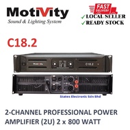 MOTIVITY C18.2 2-Channel Professional Power Amplifier - 2 x 800 Watt