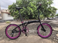 Aluminum Alloy Folding Bicycle Disk Brake Built-In Dolphin Frame FNHON 20 Inch LDG2018 Post-Mount Re