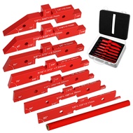 7Pcs Router Table Setup Bars Aluminum Alloy Setup Blocks Height Gauge Set for Carpentry SHOPSKC2572