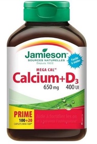 Jamieson 高濃鈣+維他命D3 200caps[064642026743]  (平行進口)