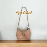 กระเป๋าสะพายทรงตัวยู สายโซ่ทอง PNK