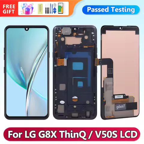 AAA+ For LG G8X V50S ThinQ LCD Display Touch Screen Digitizer Assembly For LG G8x V50s LMG850EMW LM-