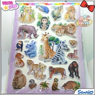 3D Animal Embossed Sticker / 3D Animal motif Sticker