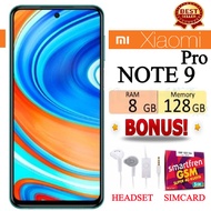 HP XIAOMI REDMI NOTE 9 PRO RAM 8/128 GB FULLSET Bergaransi - FREE SIMCARD - PROMO