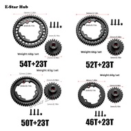 Steel 46T 50T 52T 54T Spur Gear with M1 23T Pinion Gear 6447 6449 for Traxxas 1/5 X-Maxx 1/10 E-Revo