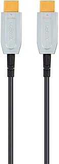 Monoprice High Speed Cable for HDMI-Enabled Devices - 20 Feet - Black, 4K@60Hz, HDR, 18Gbps, Fiber Optic, Arc, AOC, Ycbcr 4: - Slimrun AV HDR