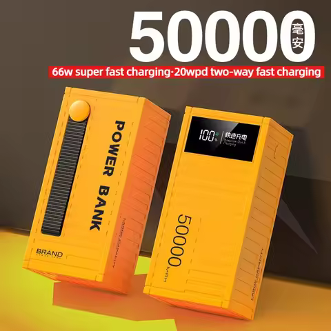 50000mAh 40000mAh 30000mAh Large Capacity Portable Charging Power Bank 120W Fast Charging Suitable f