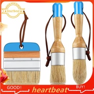[Hot-Sale] Brush Chalk and Wax Paint Brushes for Acrylic Painting Bristle Stencil Brushes for Wood Furniture Home Decor