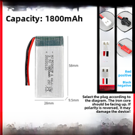 High Capacity Battery for Quadcopter Drone Helicopter Remote Control Aircraft Model 3.7V 1S Modifica