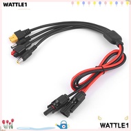 WTTLE  Panel Extension Cable, MC4 to DC5521 7909 XT60 Female Connector 30A  Wire, Connector 1m Lengt