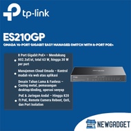 TP-LINK ES210GP OMADA 10-Port GIGABIT EASY MANAGED SWITCH WITH 8-Port POE+