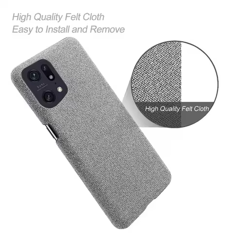 For Find X5 Pro Case For OPPO Find X5 Pro Realme GT2 9 Pro Plus 9i V25 C35 Luxury Cloth Texture Cove