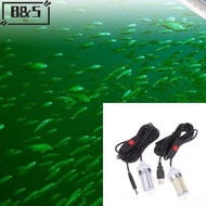 【B&S】 5V USB LED Fishing Light IP68 Lure Fish Finder Lamp Attracts Prawns Squid Krill 4 Colors Under